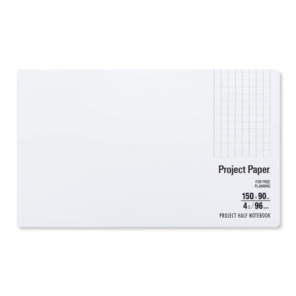 Okina Project Half Notebook 13 Inch &amp; 15 Inch with Grid Paper
