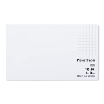 Okina Project Half Notebook 13 Inch &amp; 15 Inch with Grid Paper