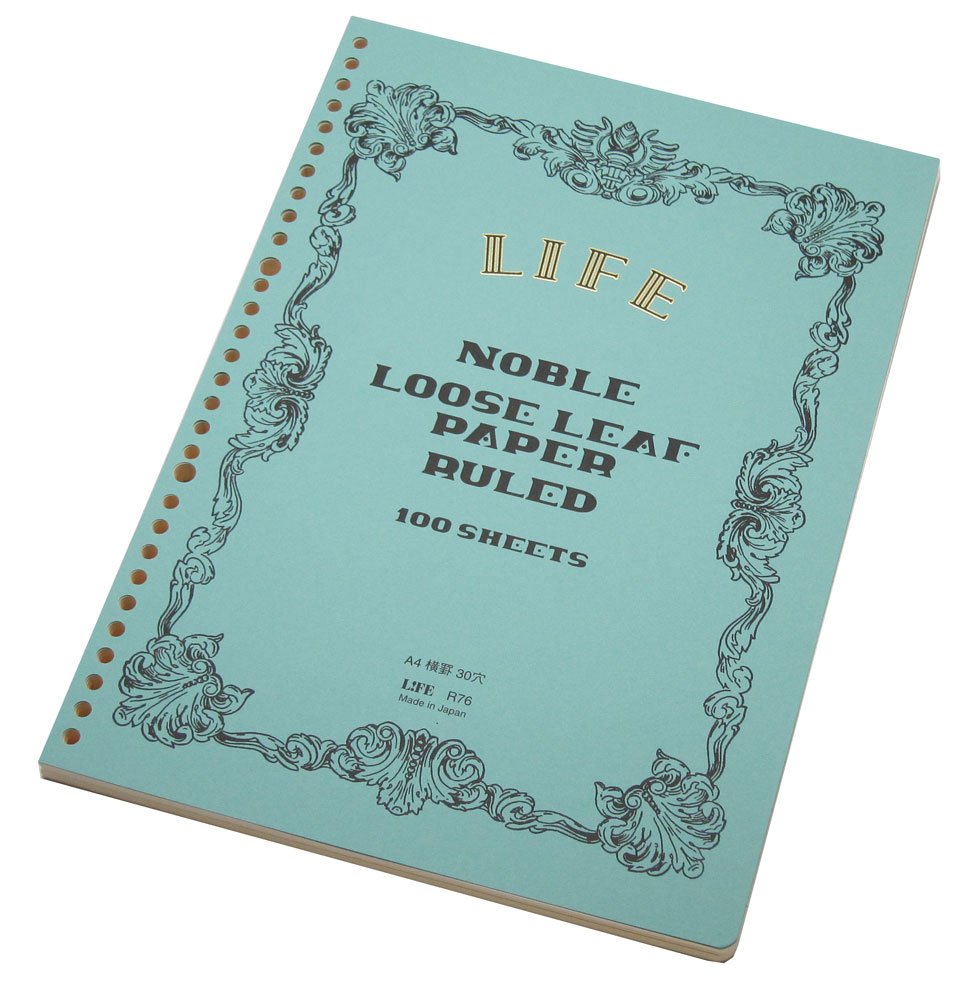 LIFE Loose Leaf A4 Notebook &amp; Plain Paper with Horizontal Lines