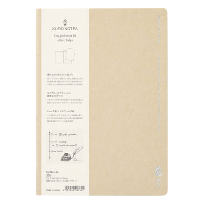 Kleid Tiny Grid B6 Notebook with 2mm Graph Paper