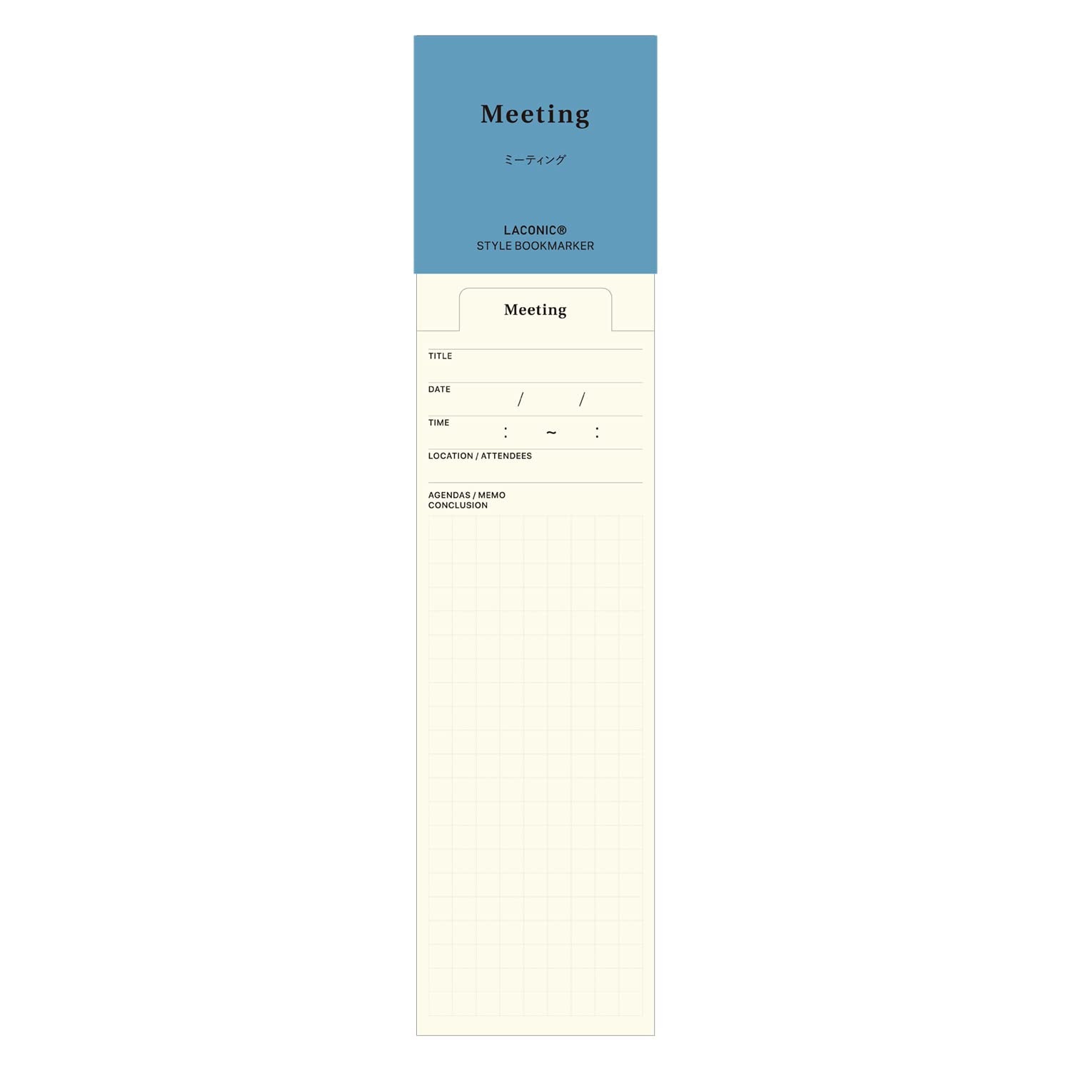 Laconic Bookmark Memo for Meeting Notes &amp; Reading Notes