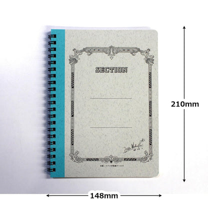 Tsubame Note A5 Ring Notebook with 50 Sheets - Grid &amp; Plain Options