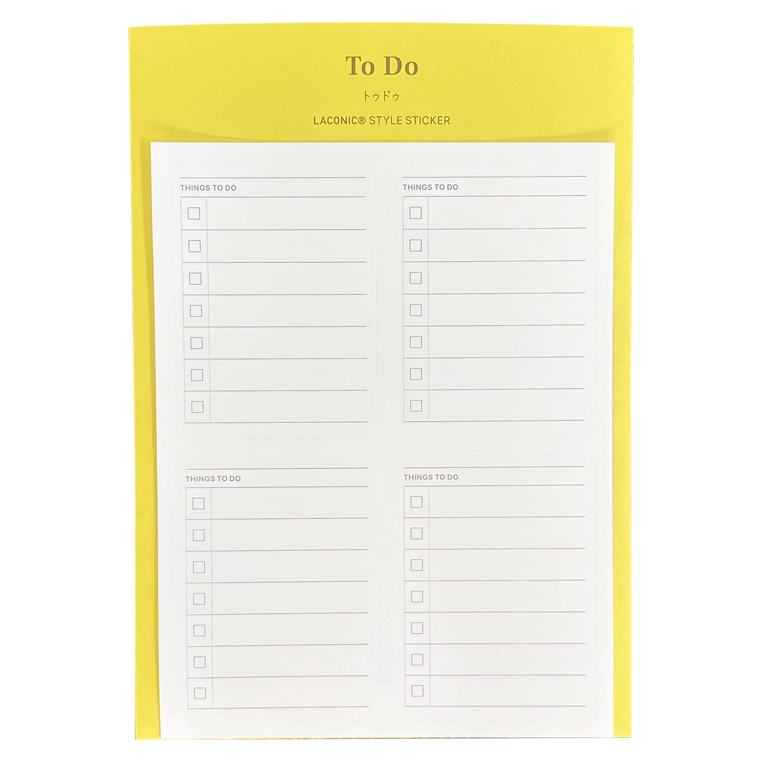 Laconic Monthly Style Notebook Stickers &amp; To-Do List Stickers