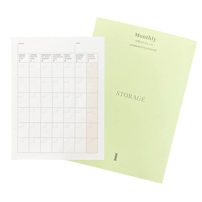 Laconic Monthly Style Notebook Stickers &amp; To-Do List Stickers