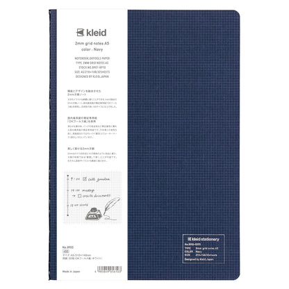 Kleid A5 2mm Grid Notebook for Creative Planning and Note Taking