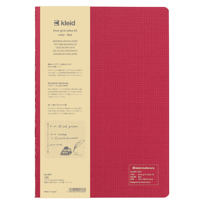 Kleid A5 2mm Grid Notebook for Creative Planning and Note Taking