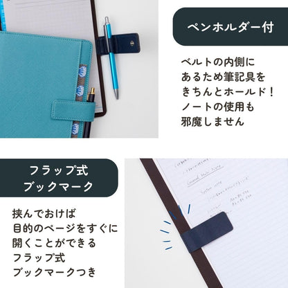 Raymay Fujii Multi-Cover Notebook with Belt B5 &amp; A5