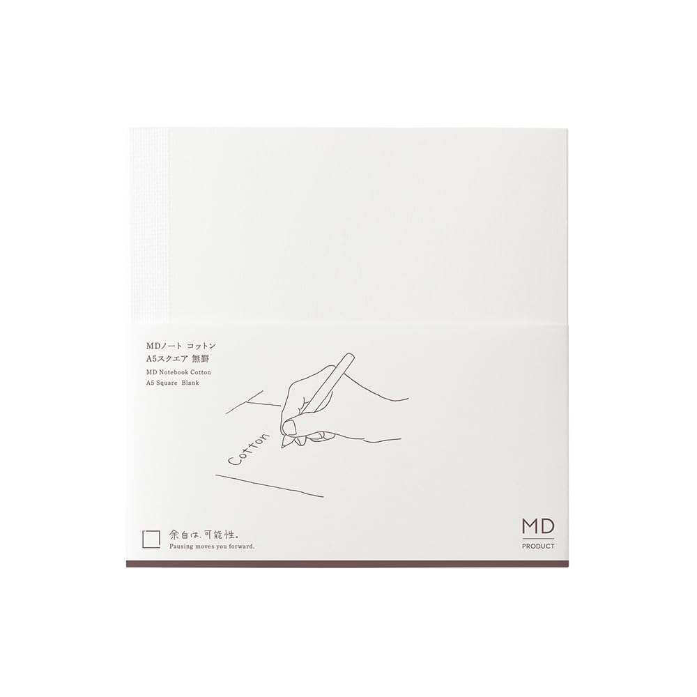 MIDORI MD Notebook Cotton A5 Non-Lined & Unruled Paper