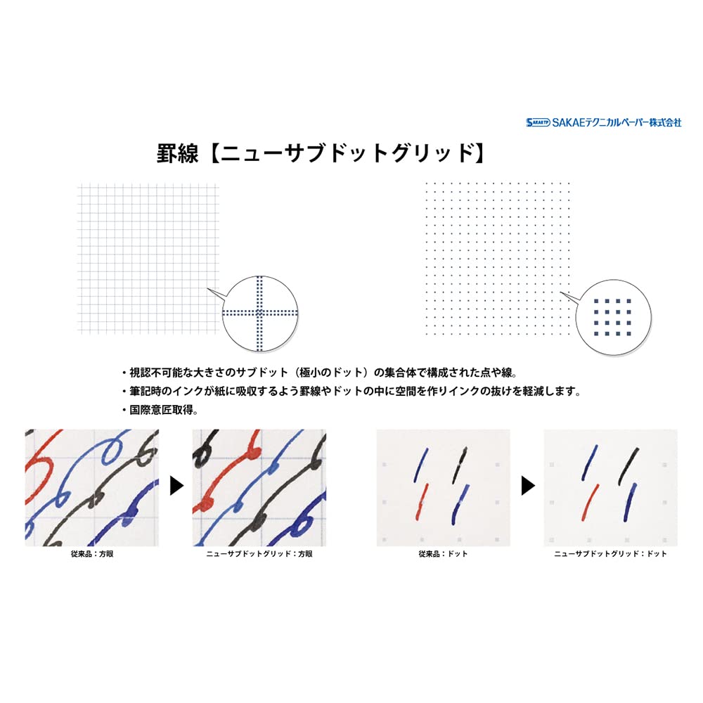 SAKAE Technical Paper A5 Notebook Soft Cover Dot Grid &amp; Blank Options