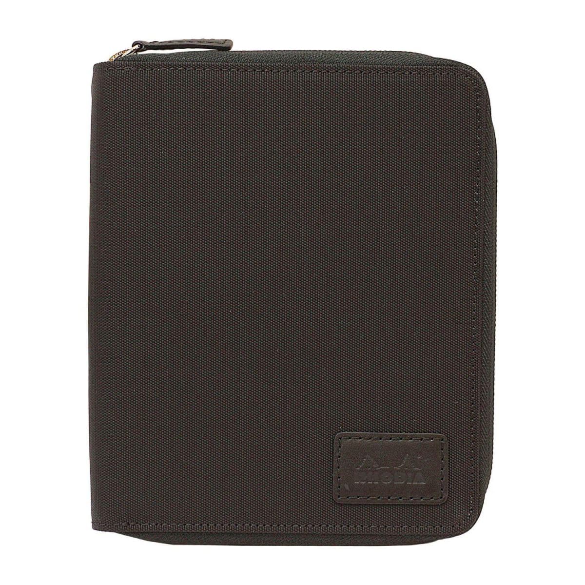 RHODIA Round Zip Case Notebook &amp; Memo Pad A5/A6 with Graph Paper