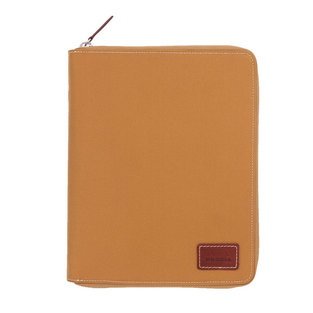 RHODIA Round Zip Case Notebook &amp; Memo Pad A5/A6 with Graph Paper