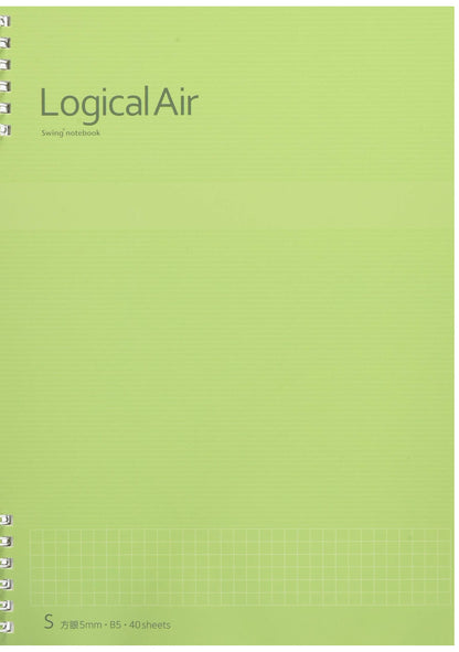 Nakabayashi Logical Air Wiro Notebook B5 &amp; A4 with Various Rulings
