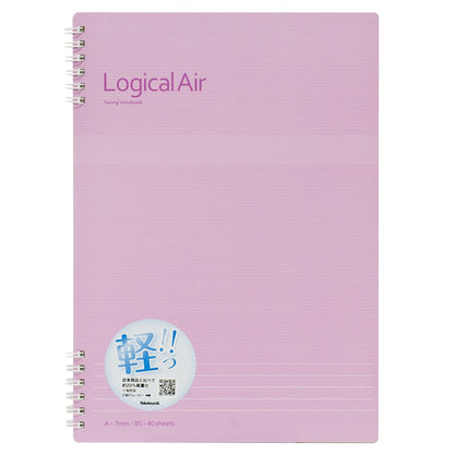 Nakabayashi Logical Air Wiro Notebook B5 &amp; A4 with Various Rulings