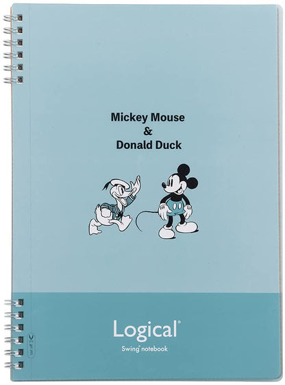 Nakabayashi Disney Swing Logical W Ring Notebook A5, B5 &amp; A7
