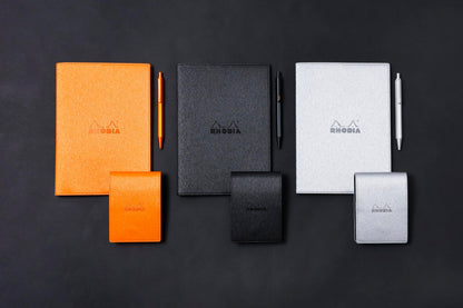 RHODIA Metallic PU Leather Cover A5 Notebook with Graph Paper