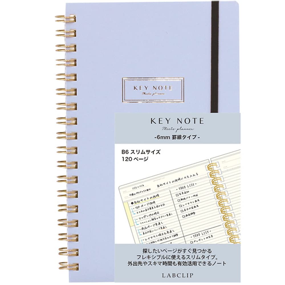 LABCLIP A5 &amp; B6 Slim Notebooks with Dot Grid and Horizontal Lines
