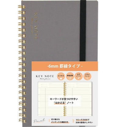 LABCLIP A5 &amp; B6 Slim Notebooks with Dot Grid and Horizontal Lines