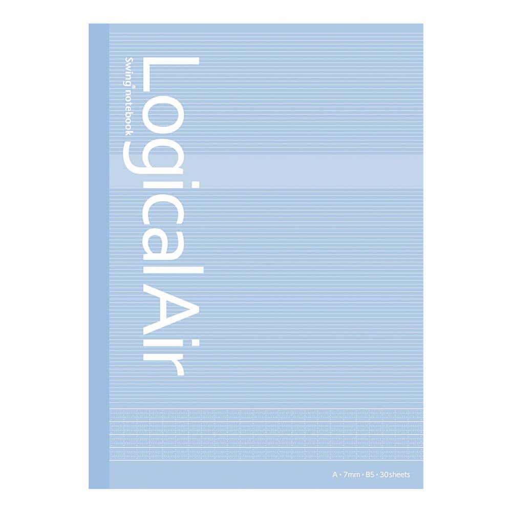 Nakabayashi Logical Air Note 5-Pack Semi B5 Notebook with A &amp; B Ruling