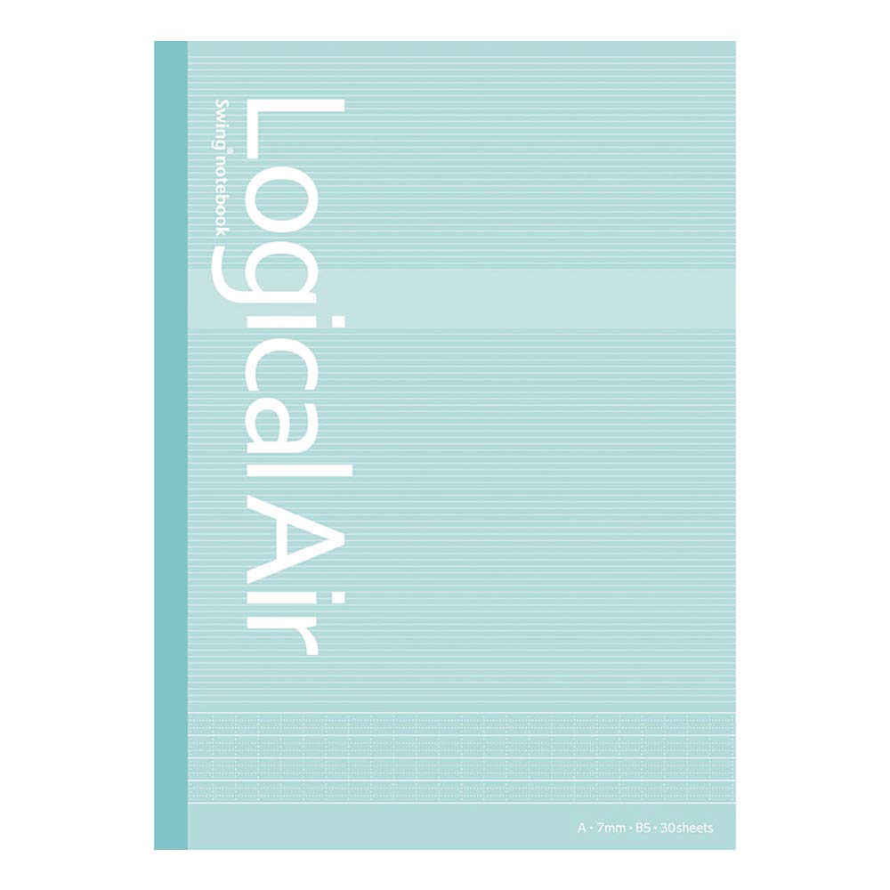 Nakabayashi Logical Air Note 5-Pack Semi B5 Notebook with A &amp; B Ruling