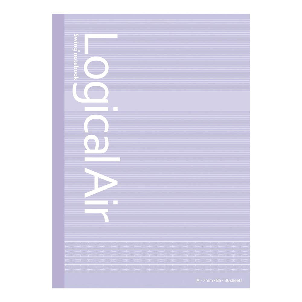 Nakabayashi Logical Air Note 5-Pack Semi B5 Notebook with A &amp; B Ruling