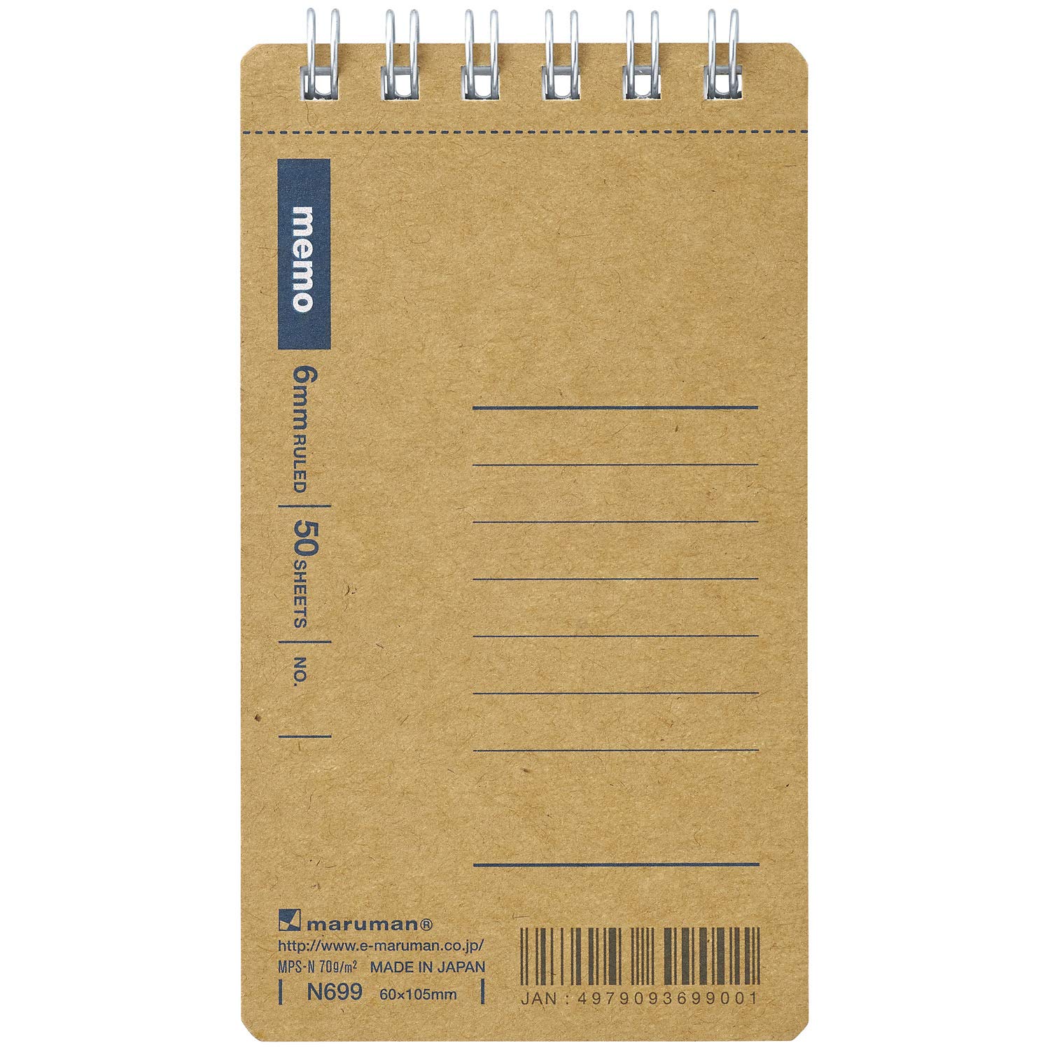Maruman A7 &amp; A6 Notebook 6mm Grid/Ruled 10-Pack Set