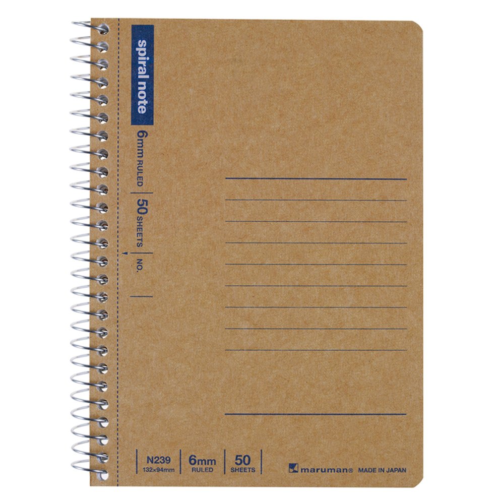 Maruman A7 &amp; A6 Notebook 6mm Grid/Ruled 10-Pack Set