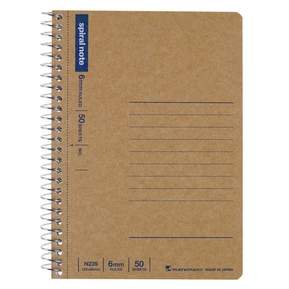 Maruman A7 &amp; A6 Notebook 6mm Grid/Ruled 10-Pack Set
