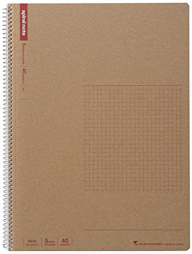 Maruman Spiral Notebooks with Graph Paper and Grid Options