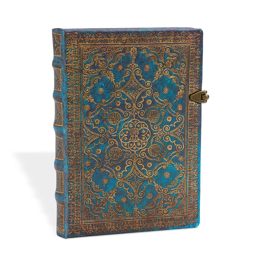 Paperblanks Lined Notebook in Deep Blue &amp; Akane for Elegant Note-Taking