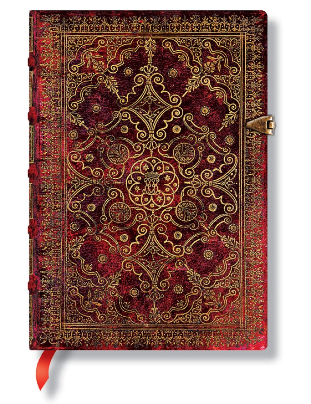 Paperblanks Lined Notebook in Deep Blue &amp; Akane for Elegant Note-Taking