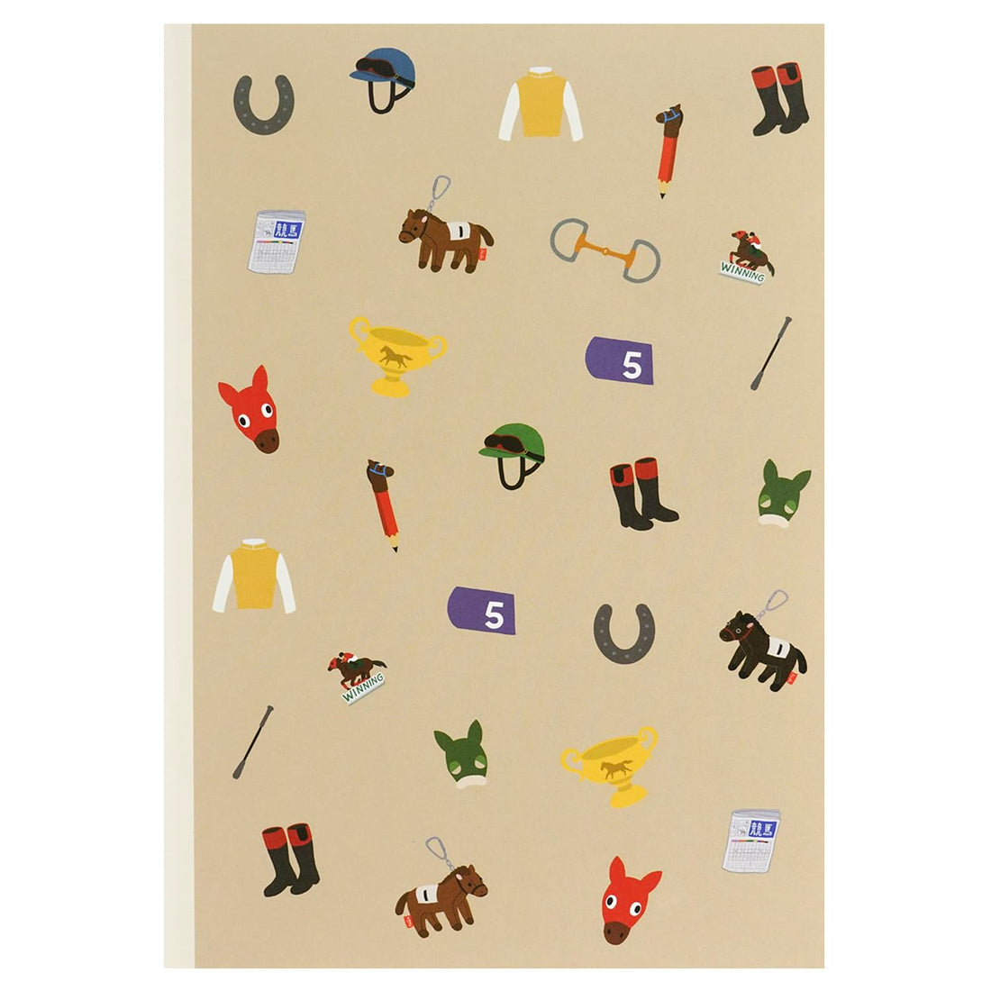 GreetingLife A5 Notebook for Horse Racing Enthusiasts