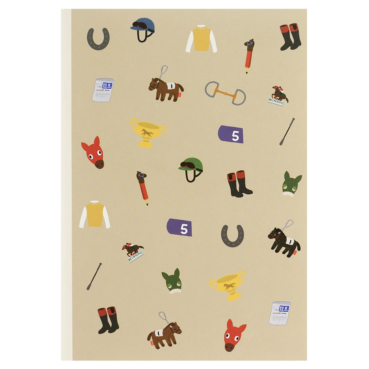 GreetingLife A5 Notebook for Horse Racing Enthusiasts