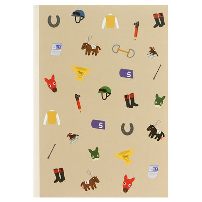 GreetingLife A5 Notebook for Horse Racing Enthusiasts