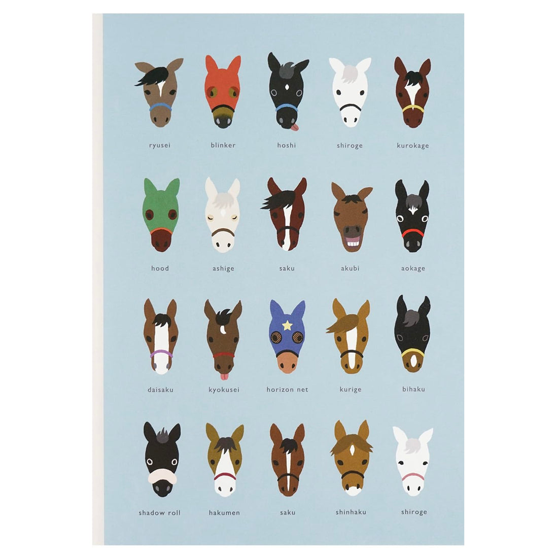 GreetingLife A5 Notebook for Horse Racing Enthusiasts