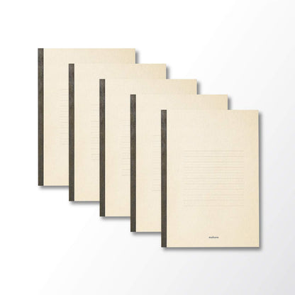 Ogurishiko Mahora Notebook Pack with Alternating Thick and Thin Lines