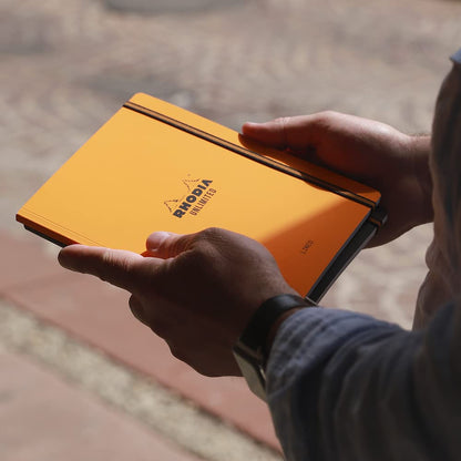 RHODIA Unlimited A5+ Notebook with Ruled and Grid Pages