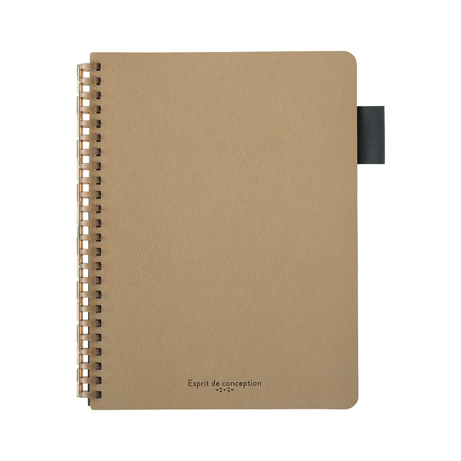 Lihit Lab A5 Open Ring Notebook Faux Leather Cover