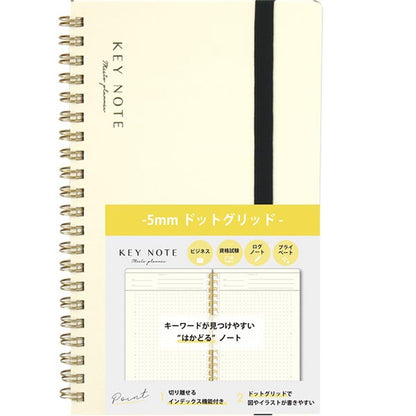 LABCLIP A5 &amp; B6 Slim Notebooks with Dot Grid and Horizontal Lines