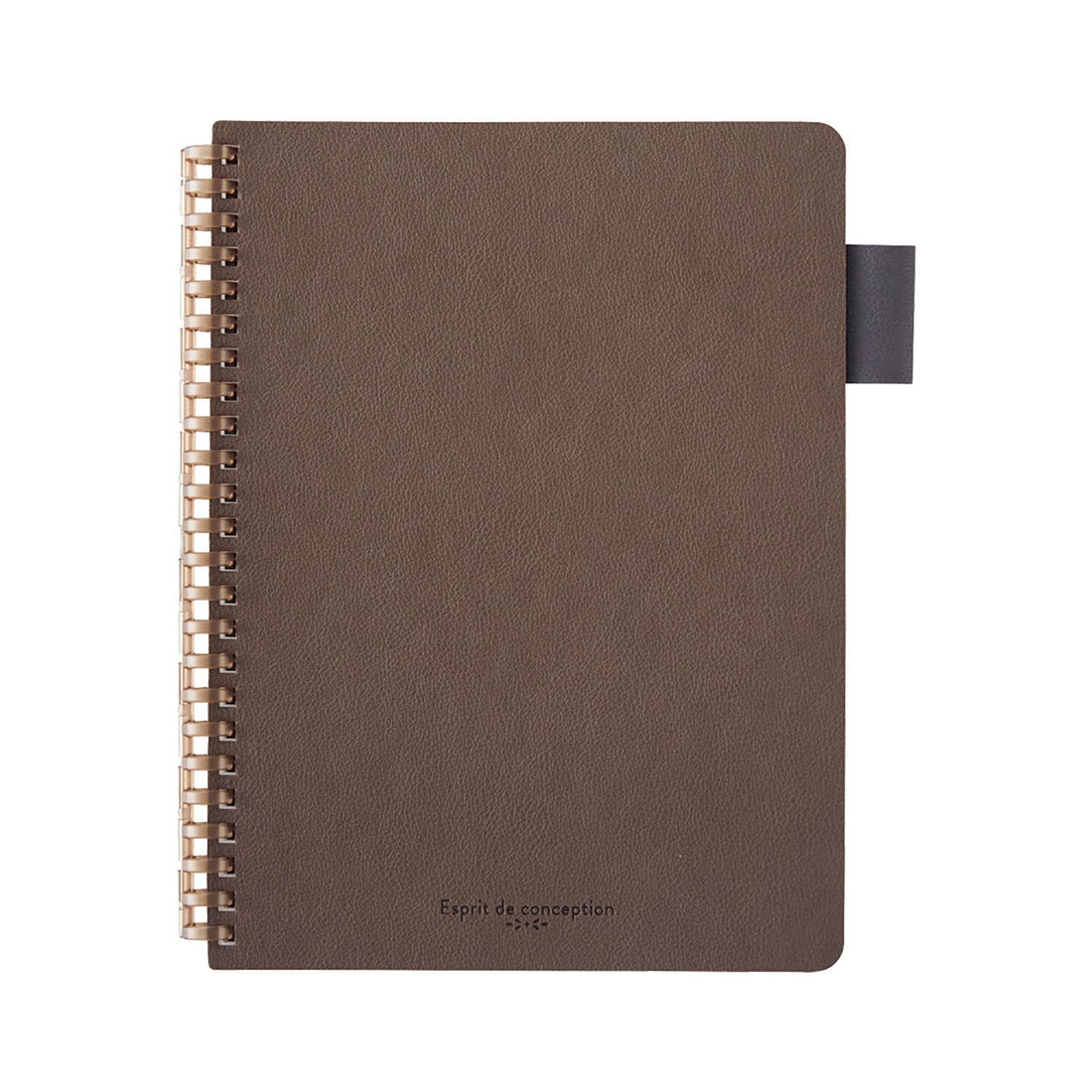 Lihit Lab A5 Open Ring Notebook Faux Leather Cover