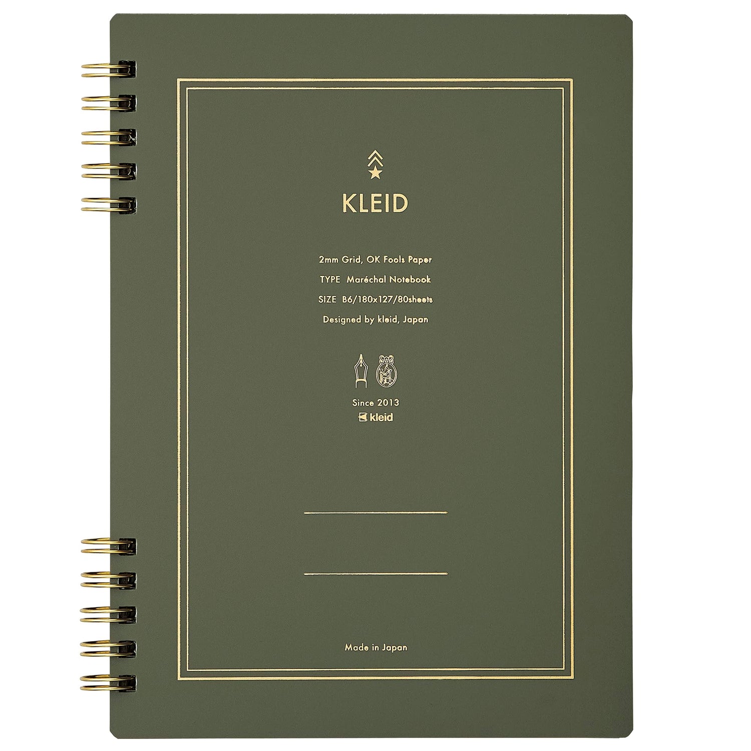 Kleid Marechal Notebook with 2mm Grid Paper in Various Sizes