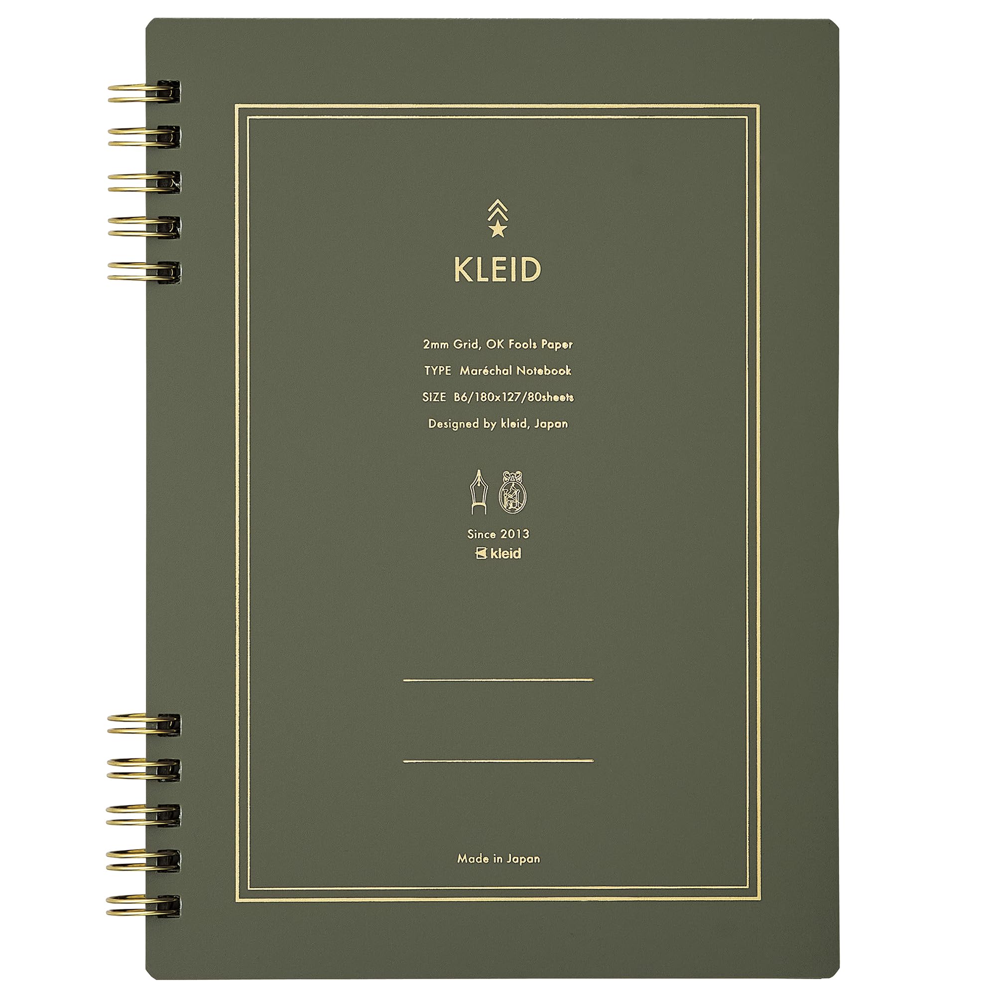 Kleid Marechal Notebook with 2mm Grid Paper in Various Sizes