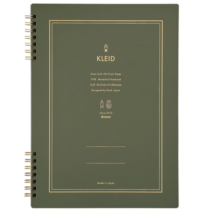 Kleid Marechal Notebook with 2mm Grid Paper in Various Sizes