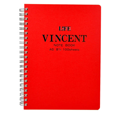 LIFE Vincent A5 Notebook with 8mm Ruled Lines &amp; Pages