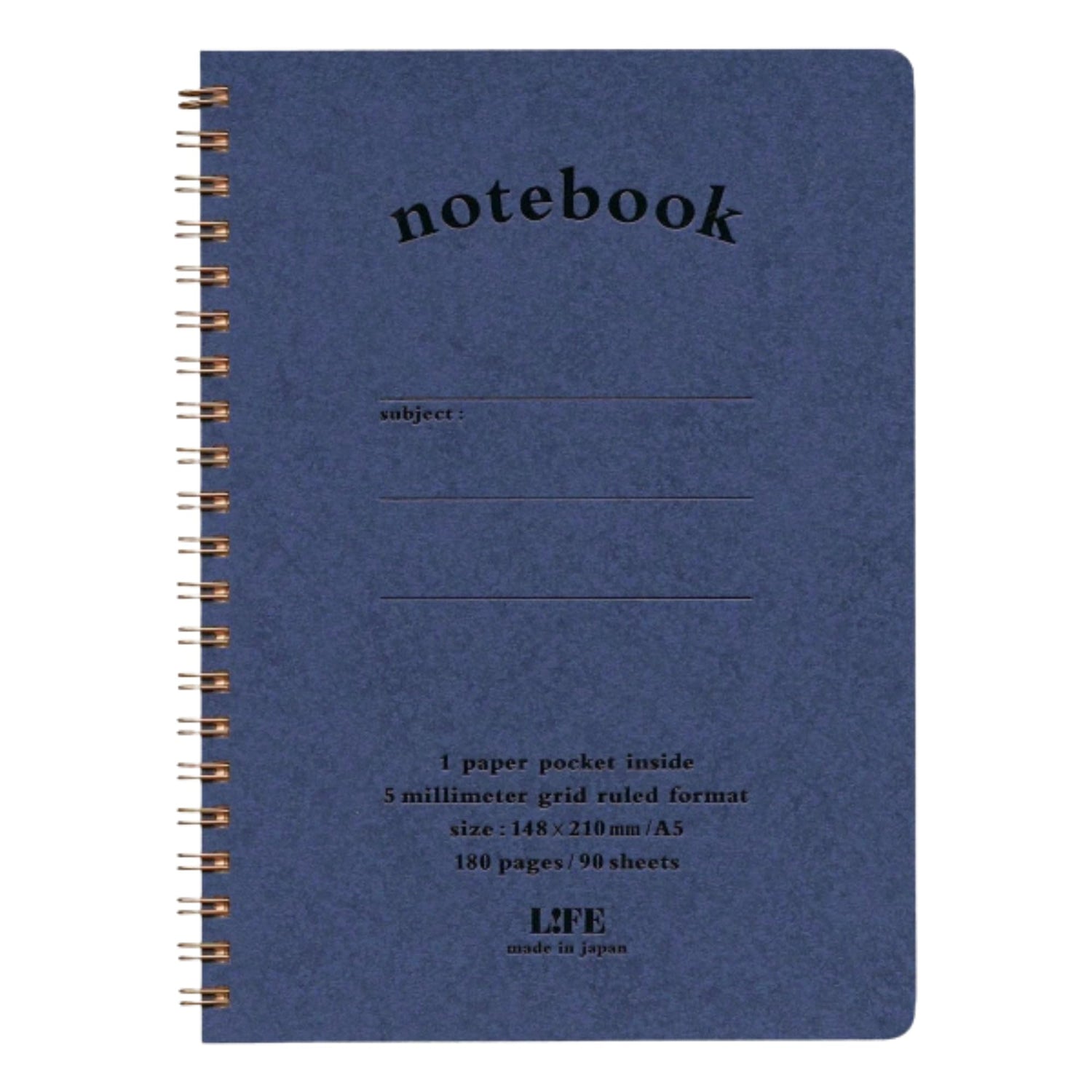 LIFE Notepad &amp; Notebook with Pocket Graph Paper B6 &amp; A5 Sizes