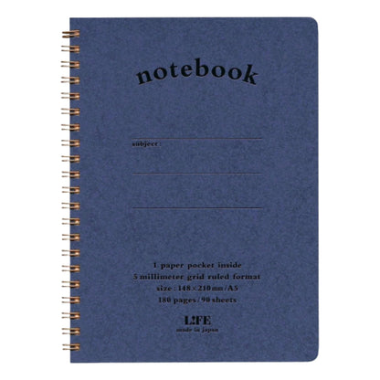 LIFE Notepad &amp; Notebook with Pocket Graph Paper B6 &amp; A5 Sizes