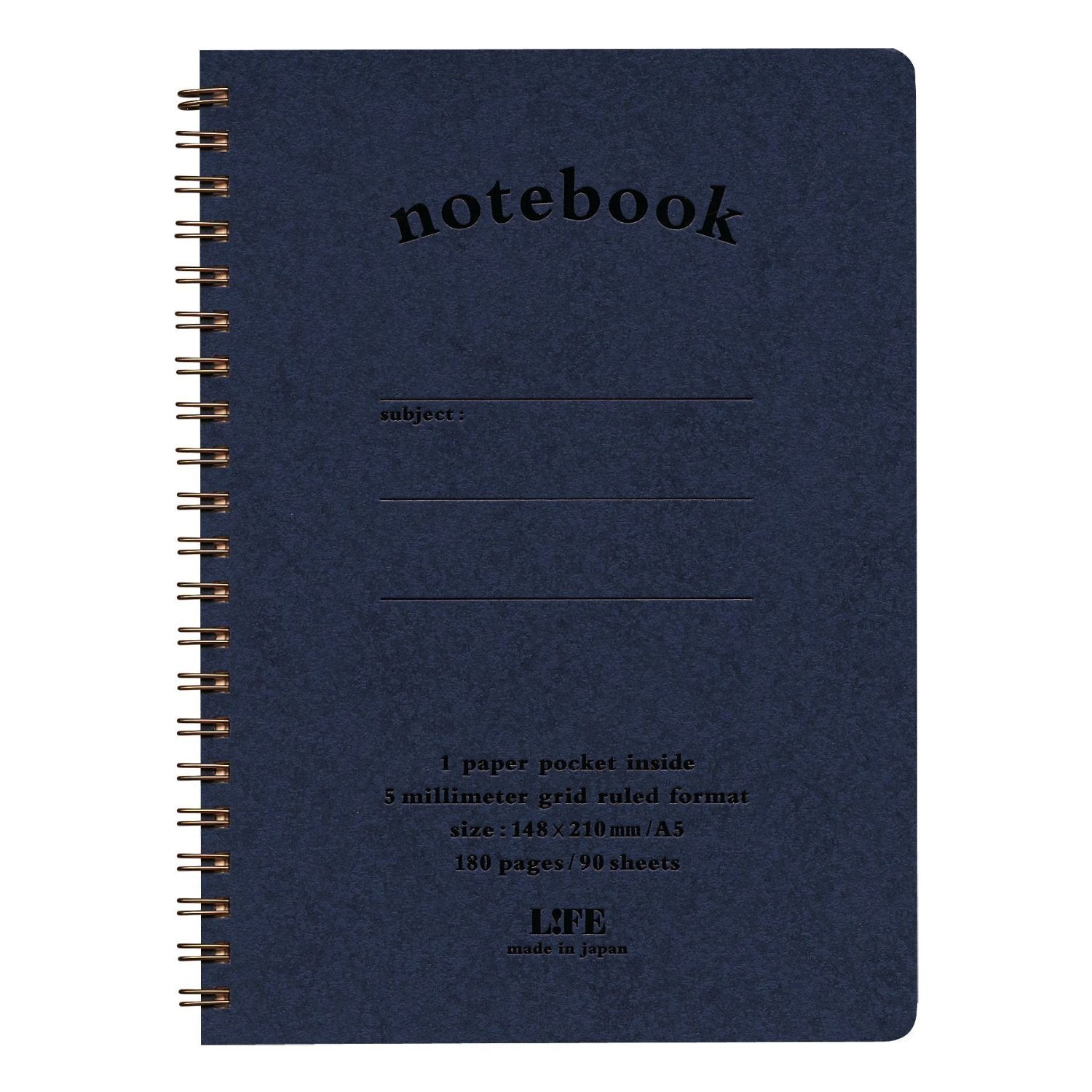 LIFE Notepad &amp; Notebook with Pocket Graph Paper B6 &amp; A5 Sizes