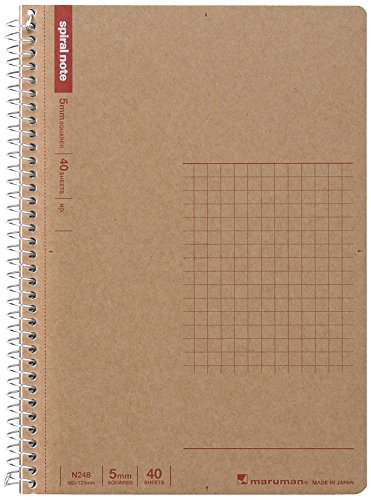 Maruman Spiral Notebooks with Graph Paper and Grid Options