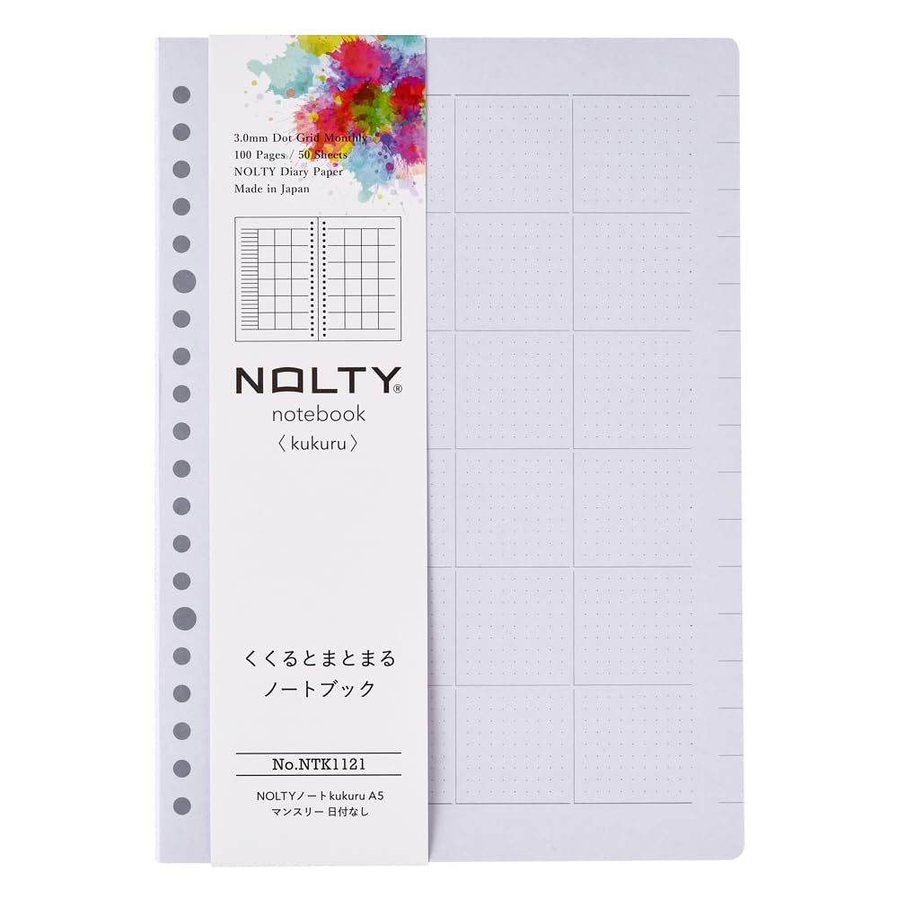NOLTY A5 Planner Weekly Block, Monthly, Weekly Log &amp; 2-Week Spread