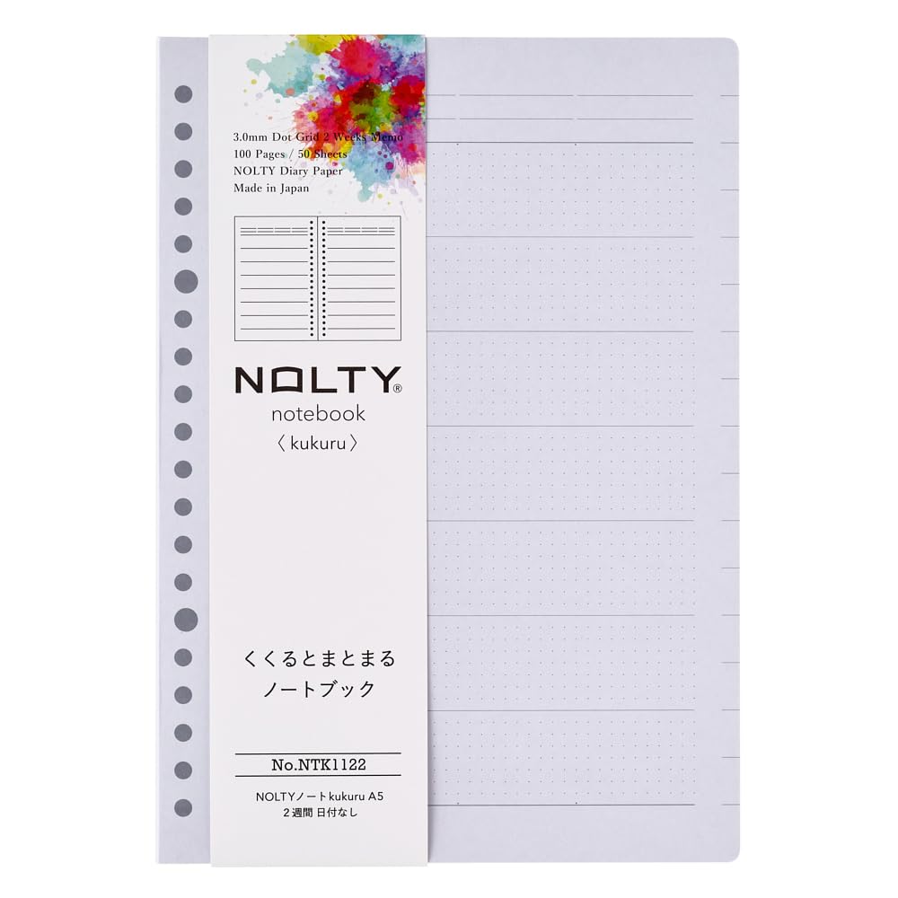 NOLTY A5 Planner Weekly Block, Monthly, Weekly Log &amp; 2-Week Spread