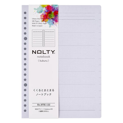 NOLTY A5 Planner Weekly Block, Monthly, Weekly Log &amp; 2-Week Spread